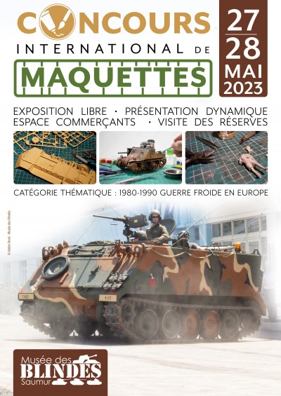 Concours international de maquettes musée des Blindés, Saumur 2023